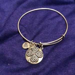 Four Leaf Alex and Ani Silver Bracelet